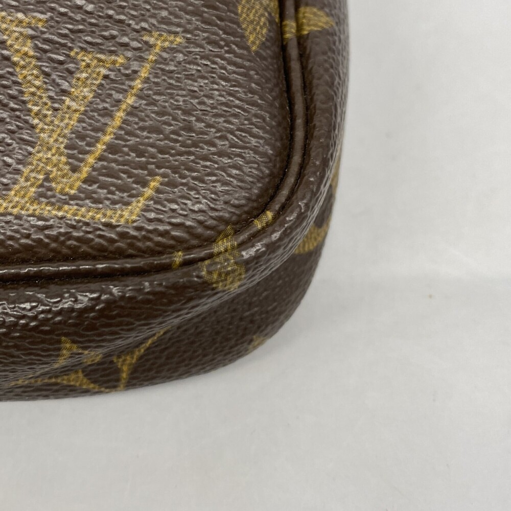 LOUIS VUITTON Authentic Brown Monogram Pochette Pouch - Picture 7 of 9